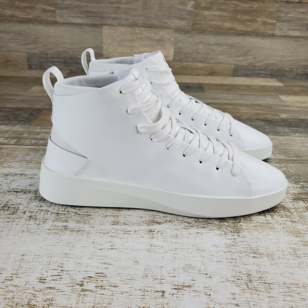 Wolf & Shepherd Cruise Hi Top Shoes Mens 9 / Womens 11 Brilliant White Leather